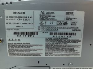 Hitachi CP-S210T VGA LCD Projector with 191 Lamp Hours Used - Image 3