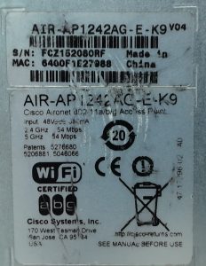 Cisco Systems AIR-AP1242AG-E-K9 Aironet 802.11a/b/g Access Point - Image 3