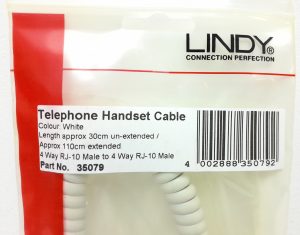 Joblot 11x Lindy 35079 4 Way RJ-10 Male To 4 Way RJ-10 Male Telephone Handset Cable - Image 3