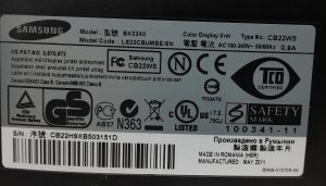 Samsung SyncMaster BX2240 LS22CBUMBE/EN 21.5" DVI VGA Color Display Monitor - Image 3