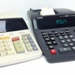 Joblot 2x Sharp & Casio Mixed Electronic Calculator