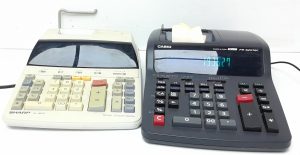 Joblot 2x Sharp & Casio Mixed Electronic Calculator - Image 2