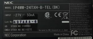 Nec IP4WW-24TXH-B-TEL IP Desk Phone - Image 3