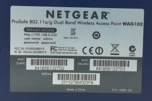 Netgear Prosafe WAG102 802.11a/g Dual Band Wireless Access Point - Image 3