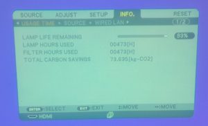 Nec NP-M271X HDMI VGA LCD Projector 473 Lamp Hours Used - Image 2