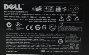 Dell PowerConnect RPS720 Network Switch - Image 3