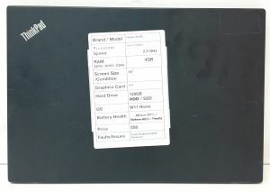 NC Lenovo ThinkPad TT470S - Intel i5-7200U 2.5GHz - 4GB Ram - 14" - 128GB SSD - Windows 11 Home - Image 3