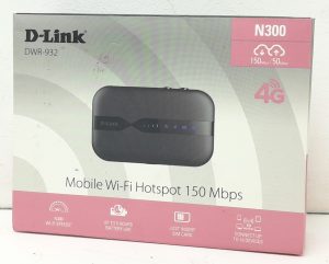 D-Link DWR-932 N300 Mobile Wi-Fi Hotspot 150 Mbps Router