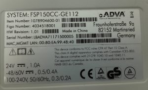 Adva FSP150CC-GE112 Digital Optics Fibre Access Network Switch with Brackets - Image 3