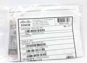 Cisco SFP-10G-SR 10GBASE-SR SFP Module - Image 2