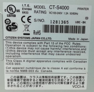 Citizen CT-S4000 Thermal Label Printer - Image 3