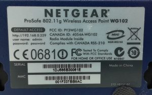 Netgear Prosafe WG102 802.11g Wireless Access Point - Image 3