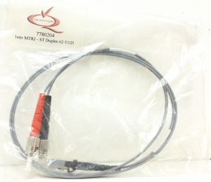 Joblot 4x Quantum 7780204 1Mtr MTRJ-ST Duplex Multimode 52.5/125 1.8mm Fiber Optical Patchcord Cables