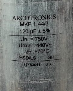 Arcotronics MKP 1.44/3 Capacitor - Image 3