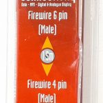 Joblot 2x Nikkai Firewire 400 Lead Firewire 6 Pin to 4 Pin M Cable