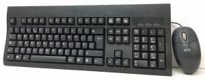 KU-8933 USB Keyboard with Black USB Keyboard with Logitech M-SBN96 PS/2 Mouse