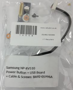 Samsung NP-RV510 Power Button + USB Board + Cables & Screws: BA92-05996A - Image 3