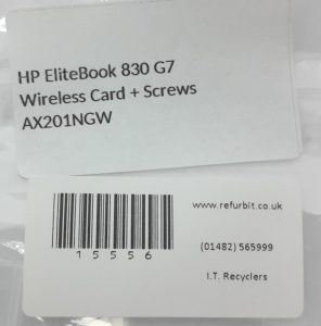HP EliteBook 830 G7 Wireless Card + Screws AX201NGW - Image 3