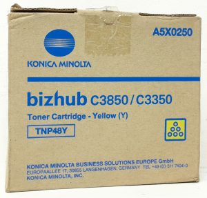 Konica Minolta A5X0250 Yellow Ink Toner Cartridge