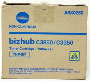 Konica Minolta A5X0250 Yellow Ink Toner Cartridge - Image 2