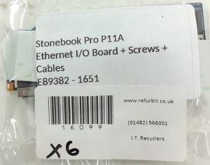 Stonebook Pro P11A Ethernet I/O Board + Screws + Cables E89382-1651 - Image 3