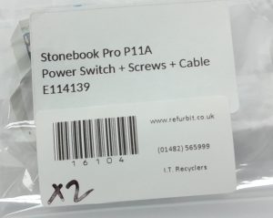 Stonebook Pro P11A Power Switch + Screws + Cables E114139 - Image 3