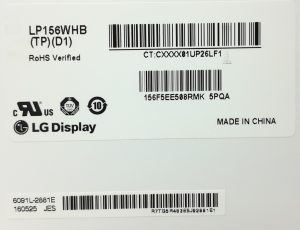 Stonebook Pro P11A 15.6 inch Laptop Display + Screws LG LP156WHB(TP)(D1) - Image 3