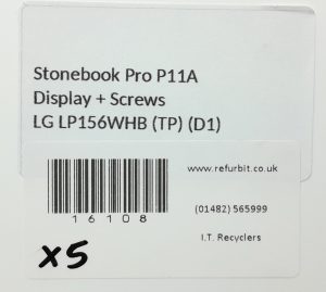 Stonebook Pro P11A 15.6 inch Laptop Display + Screws LG LP156WHB(TP)(D1) - Image 2