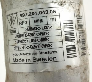 Porsche Boxster 911  Cayman 987.1 99720104306 Petrol Fuel Filter Neck Pipe - Image 3
