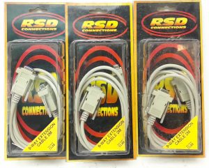 Job Lot x3 RSD Connections CL88 2M 9 Way Extension Lead Cable For Mouse or Monitor - Image 2