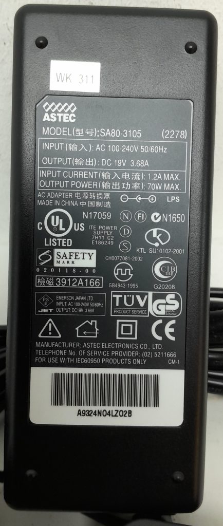 Astec SA80-3105 Laptop Charger - Image 4