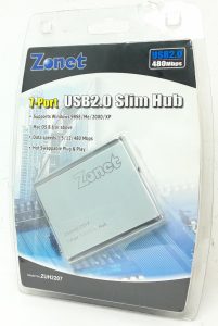 Zonet ZUH2207 7-Port USB 2.0 Slim Hub