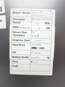 Cleevo Very PC N240LU - Pentium N3710 1.6GHz - 4GB Ram - 14" - 120GB SSD - Windows 11 Home - Image 3