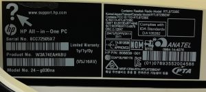 HP 24-g030na - i3-6100 2.3GHz - 8GB Ram - 24" - 1TB HDD - Windows 11 Pro - Image 4