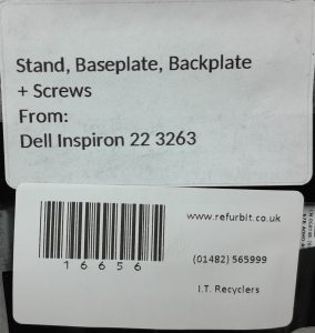 Dell Inspiron 22 3263 Stand, Baseplate, Backplate + Screws - Image 3