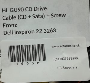 Dell Inspiron 22 3263 HL GU90 CD Drive Cable (CD + Sata) + Screws - Image 3