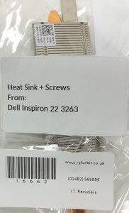 Dell Inspiron 22 3263 Heat Sink + Screws - Image 3