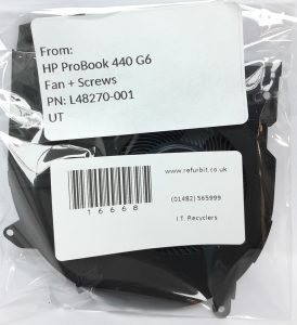 HP ProBook 440 G6 Fan + Screws PN:L48270-001 UT - Image 3