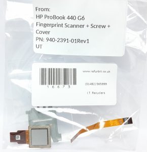 HP ProBook 440 G6 Fingerprint Scanner + Screw + Cover PN: 940-2391-01Rev1 UT - Image 3