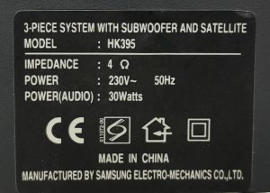Harman Kardon HK395 Subwoofer Only - Image 3