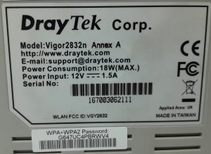Draytek Vigor2832n Annex A ADSL2+ Security Firewall - Image 3