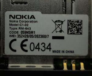 Nokia C1-02 Vintage Mobile Phone - Image 3