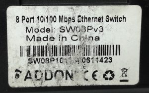 Addon SW08Pv3 8-Port 10/100 Mbps Ethernet Switch - Image 3