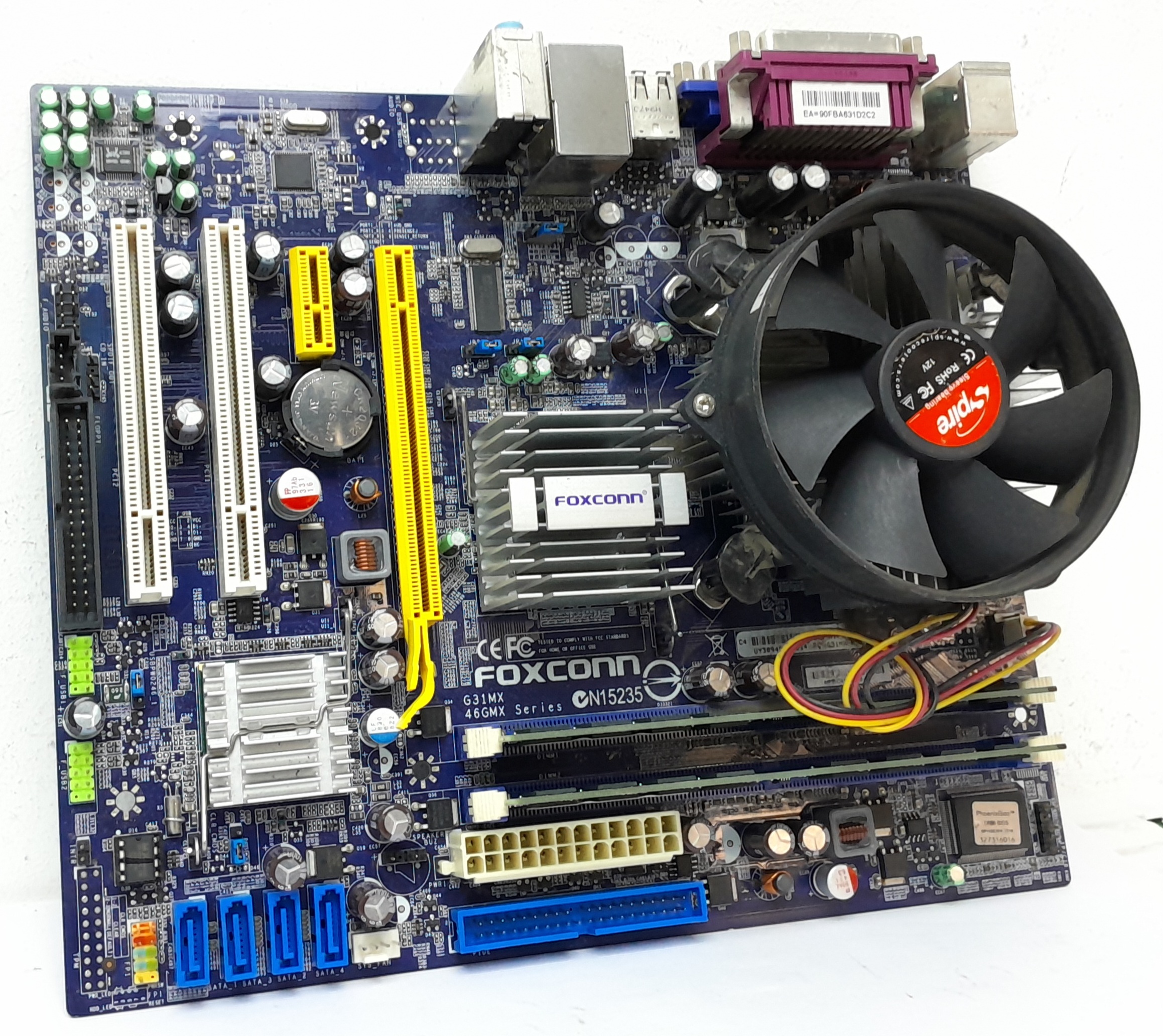 20240730_163532 Foxconn N15235 - Pentium Dual Core 2.80 - 4GB RAM - Motherboard with I/O Shield - Image 1