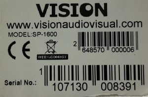 Vision SP-1600 White Speakers (Pair) - Image 3
