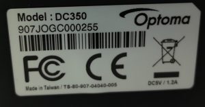 Optoma DC350 VGA Digital Document Visualiser - Image 3