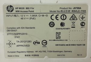 HP J9799A (RSVLC-1103) Wireless Access Point - Image 3