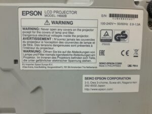 Epson H692B EB-X27 VGA HDMI LCD Projector 104 Lamp Hours Used #16462 - Image 3