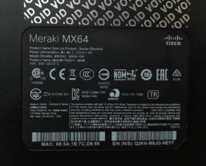 Cisco Meraki MX64 (MX64-HW) Managed Security Router - Image 3