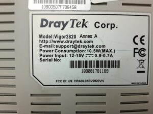 Draytek Vigor2820 Annex A ADSL2+ Security Firewall - Image 3